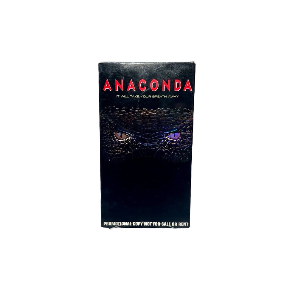 "ANACONDA" 1997 VHS PROMO SCREENING COPY 1st Print Demo/Screener Embossed cover